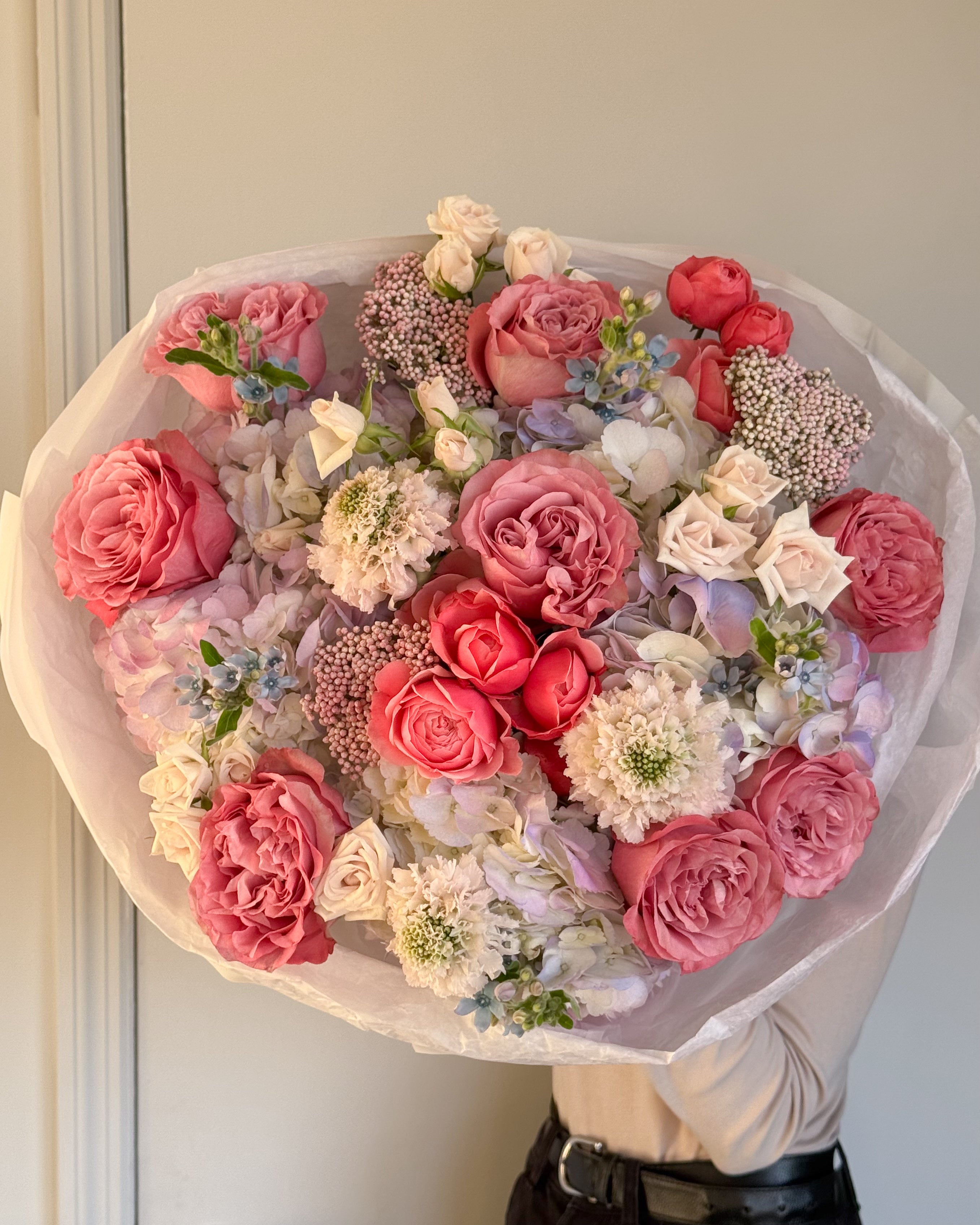 round-bouquet-rosy-symphony-pink-garden-roses-hydrangeas-spray-roses-scabiosa-all-me-flowers-nyc