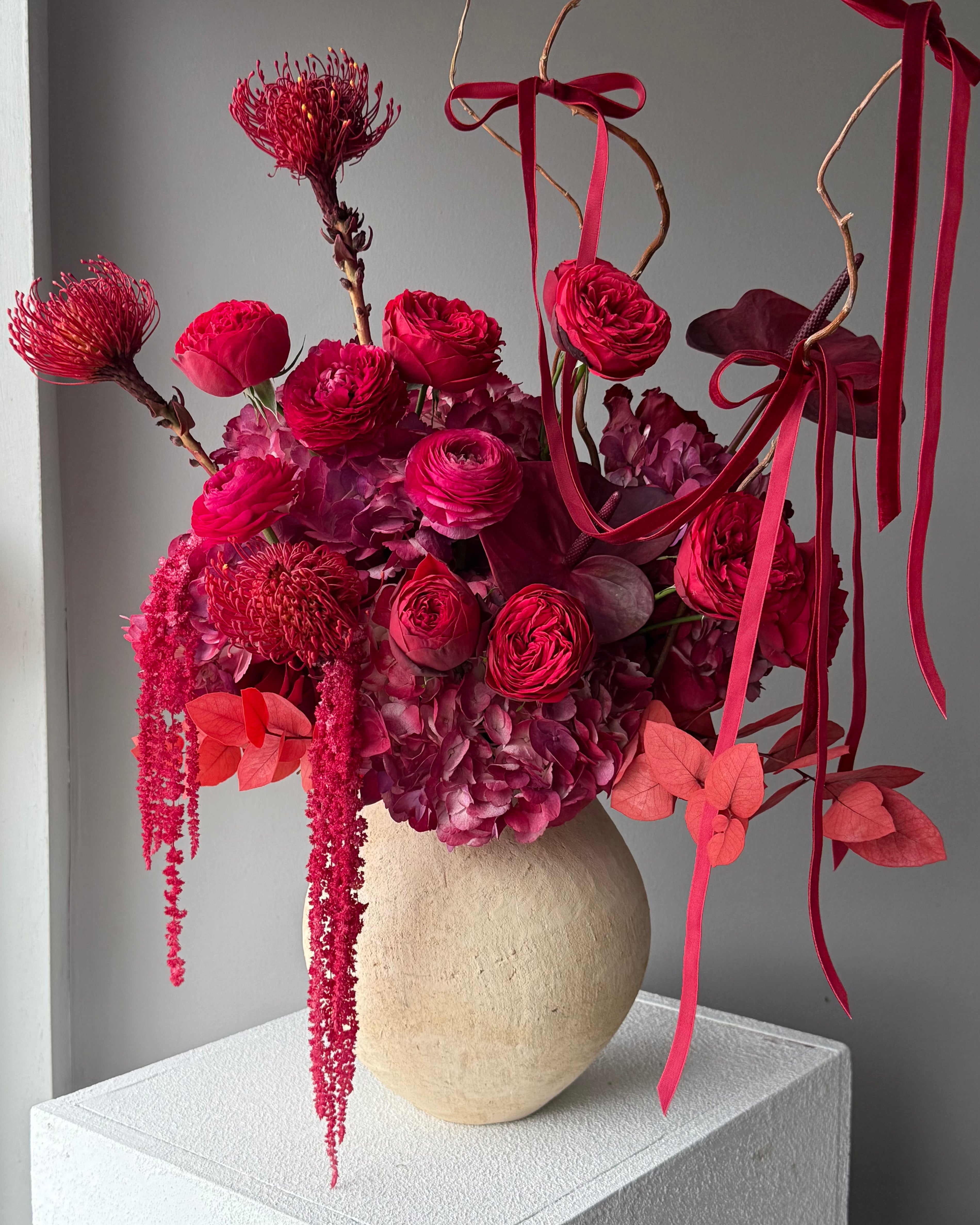 vase-arrangement-ruby-designer-mix-red-flowers-nyc-delivery