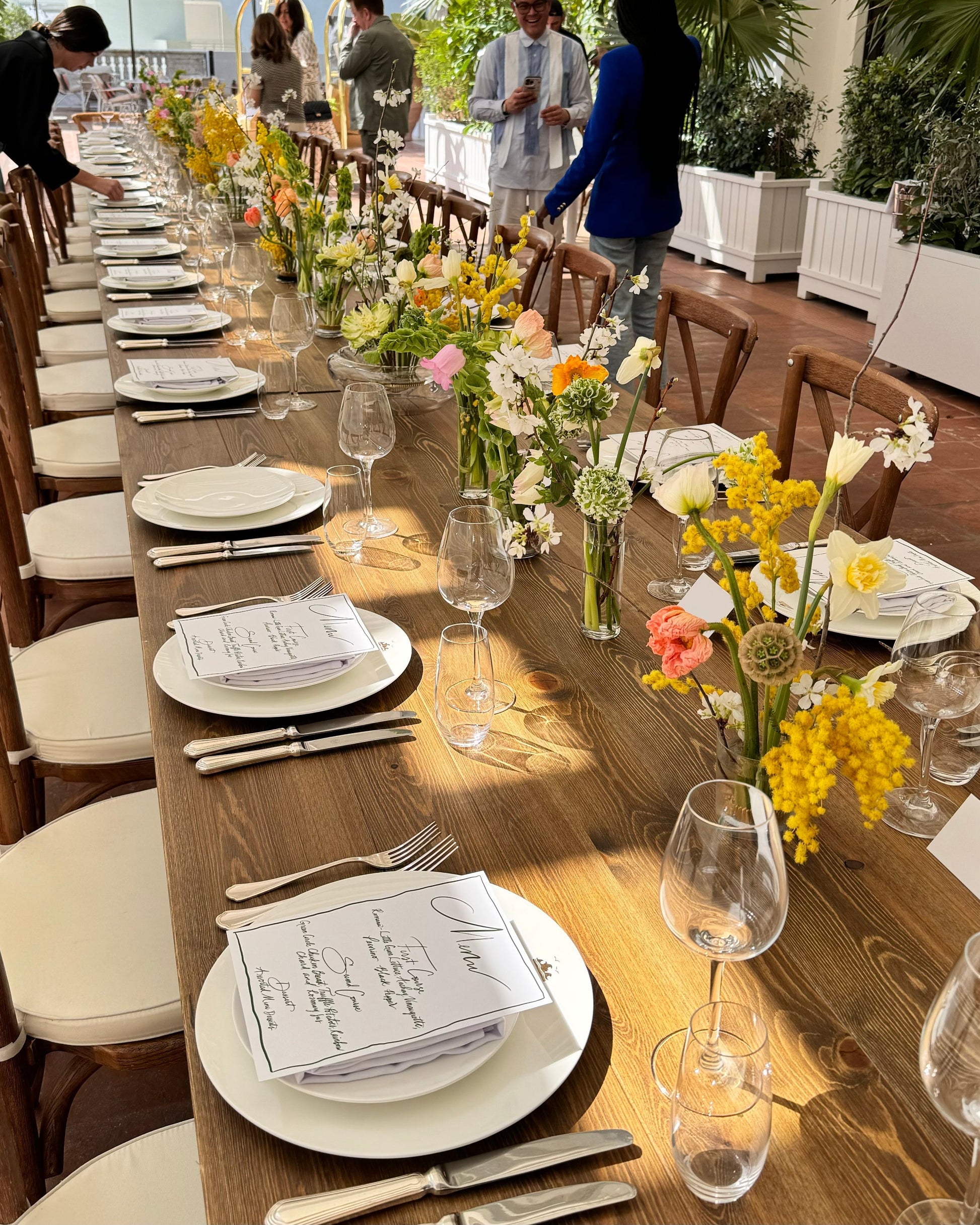 Table set of bud vases - options for tables of 6, 8, 10+ guests