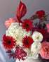 vase-arrangement-red-peach-ivory-flowers-stone-vase-all-me-flowers-brooklyn-nyc