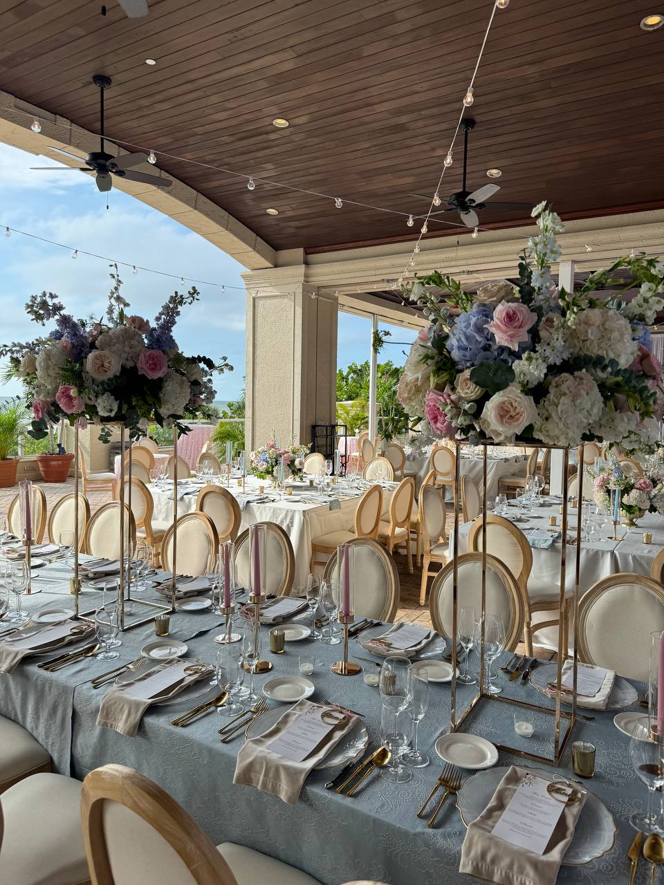 High Centerpieces - each centerpiece suits tables for up to 6 guests