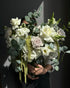 vase-arrangement-cloud-nine-white-roses-hydrangeas-eucalyptus-all-me-flowers-nyc