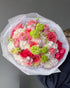 Bouquet "Blush Bloom" - garden peony roses, chamomiles, seasonal flowers - All Me Flowers