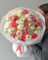 Bouquet "Blush Whisper" - ranunculuses, roses, seasonal flowers - All Me Flowers