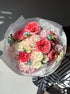 Bouquet “Cotton Candy” - garden roses, seasonal flowers - All Me Flowers