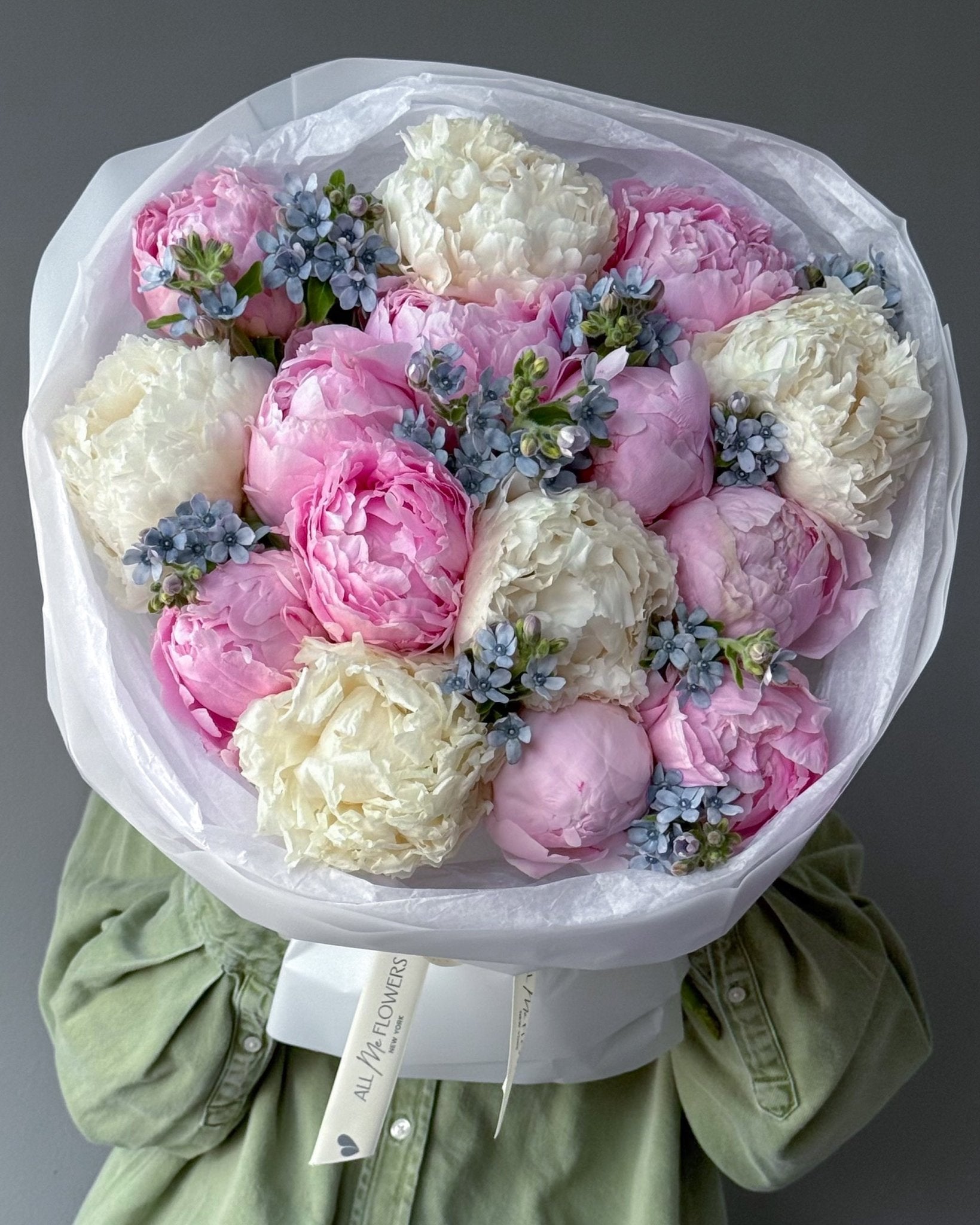 Bouquet “Marshmallow” - peonies, tweedia flowers - All Me Flowers
