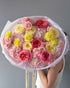 Bouquet of the week N.2 - garden roses, carnations, hydrangeas - All Me Flowers