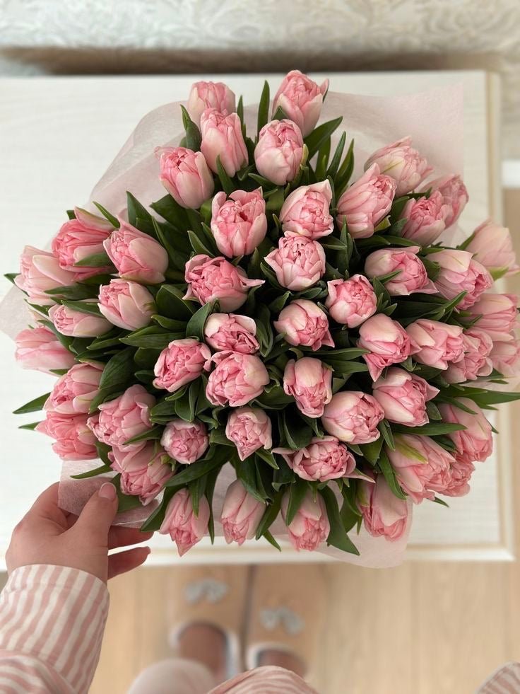Bouquet “Peony Double Tulips” - available in multiple colors - All Me Flowers