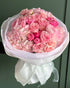 Bouquet “Pink Serenade” - garden roses, spray roses, hydrangeas, ranunculuses - All Me Flowers