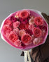 Bouquet “Rosy Symphony” - garden roses, spray roses, carnations - All Me Flowers