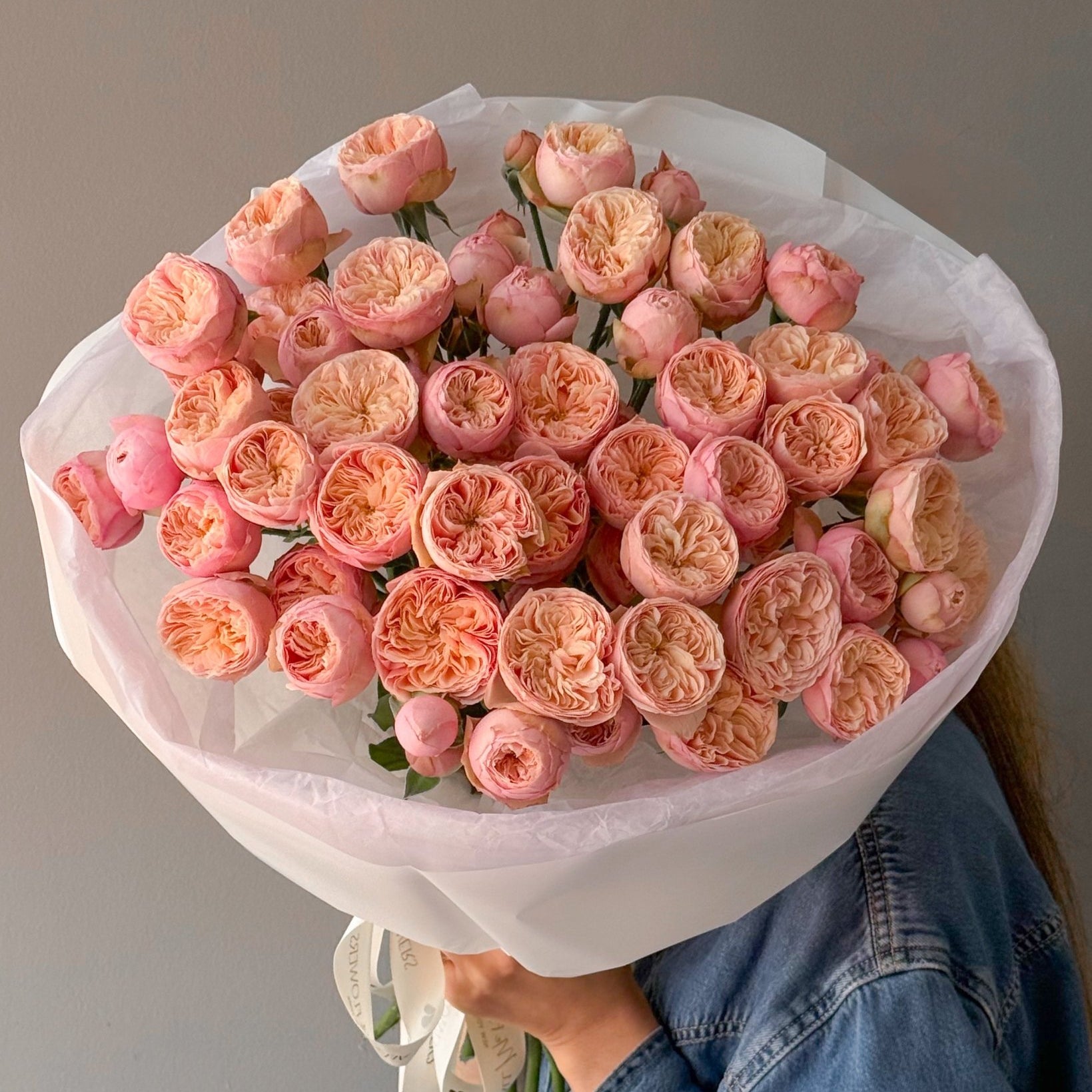 Bouquet “Royal Blush” - premium spray garden roses - All Me Flowers