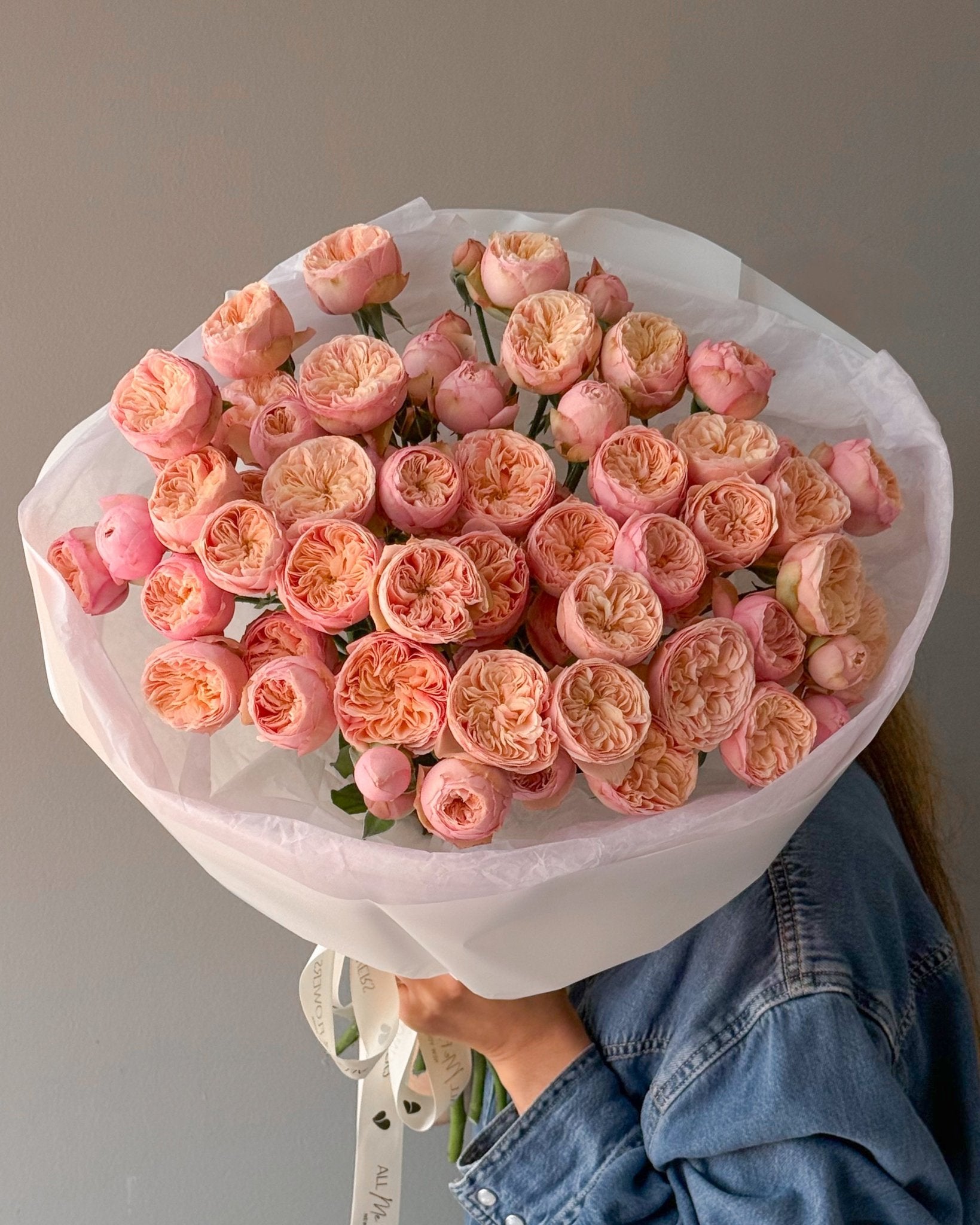 Bouquet “Royal Blush” - premium spray garden roses - All Me Flowers