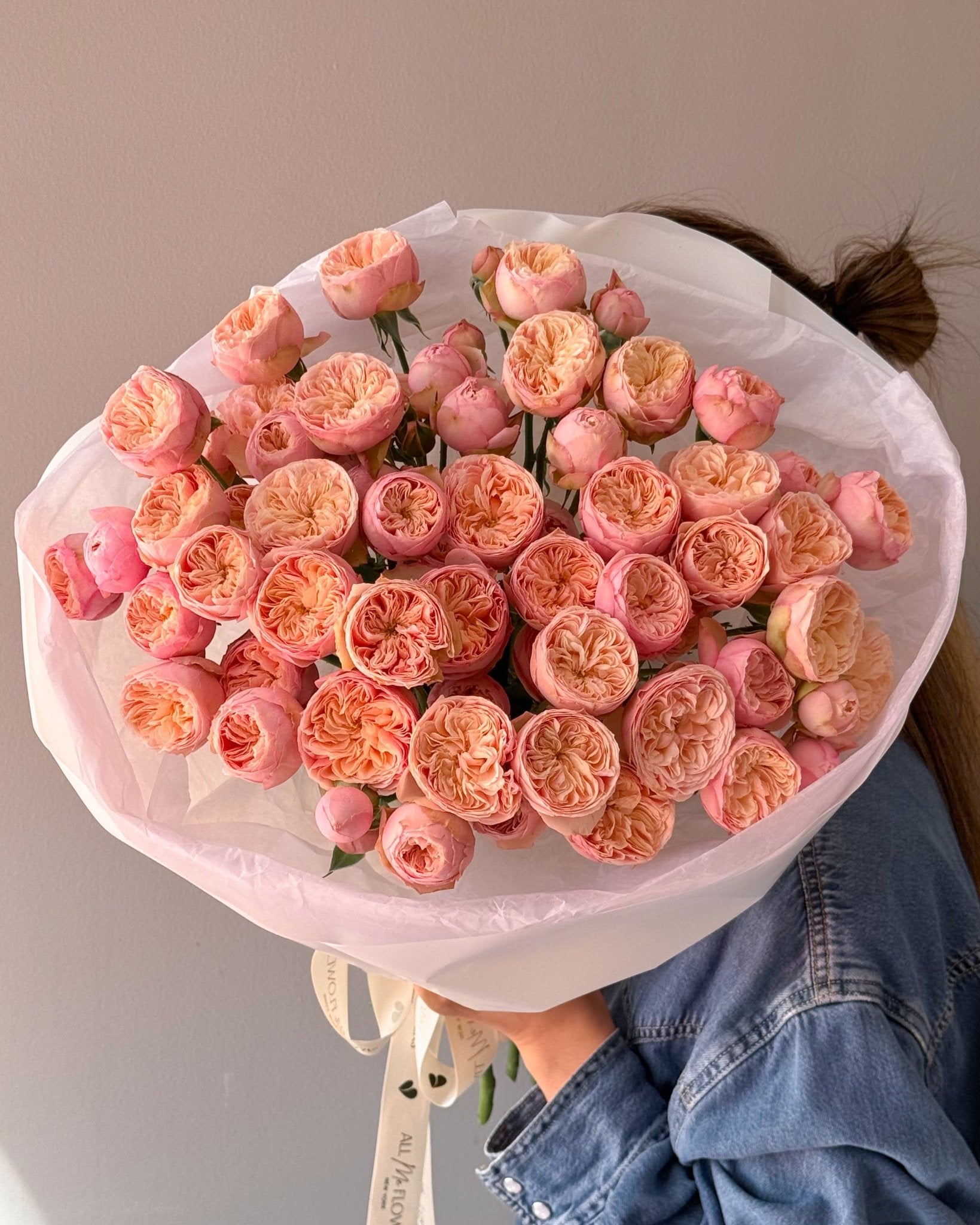 Bouquet “Royal Blush” - premium spray garden roses - All Me Flowers