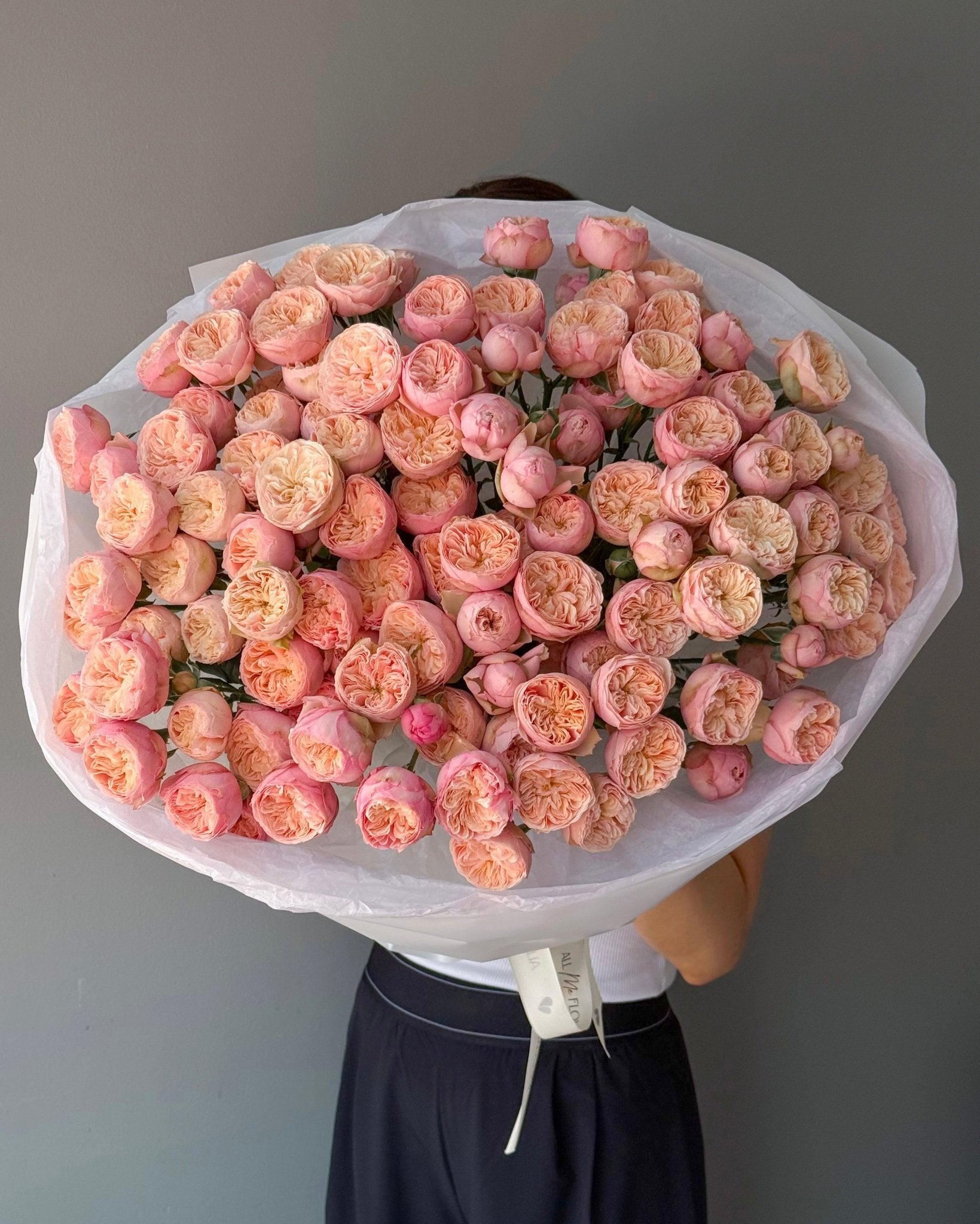 Bouquet “Royal Blush” - premium spray garden roses - All Me Flowers
