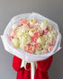 Bouquet "Spring Serenade" - garden spray roses, peony roses, hydrangeas - All Me Flowers