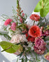 Bouquet “Verdant Blush” - anthuriums, garden roses, seasonal flowers - All Me Flowers