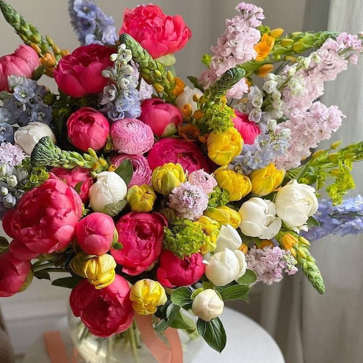 Bright Flower Subscription - vivid seasonal blooms - All Me Flowers