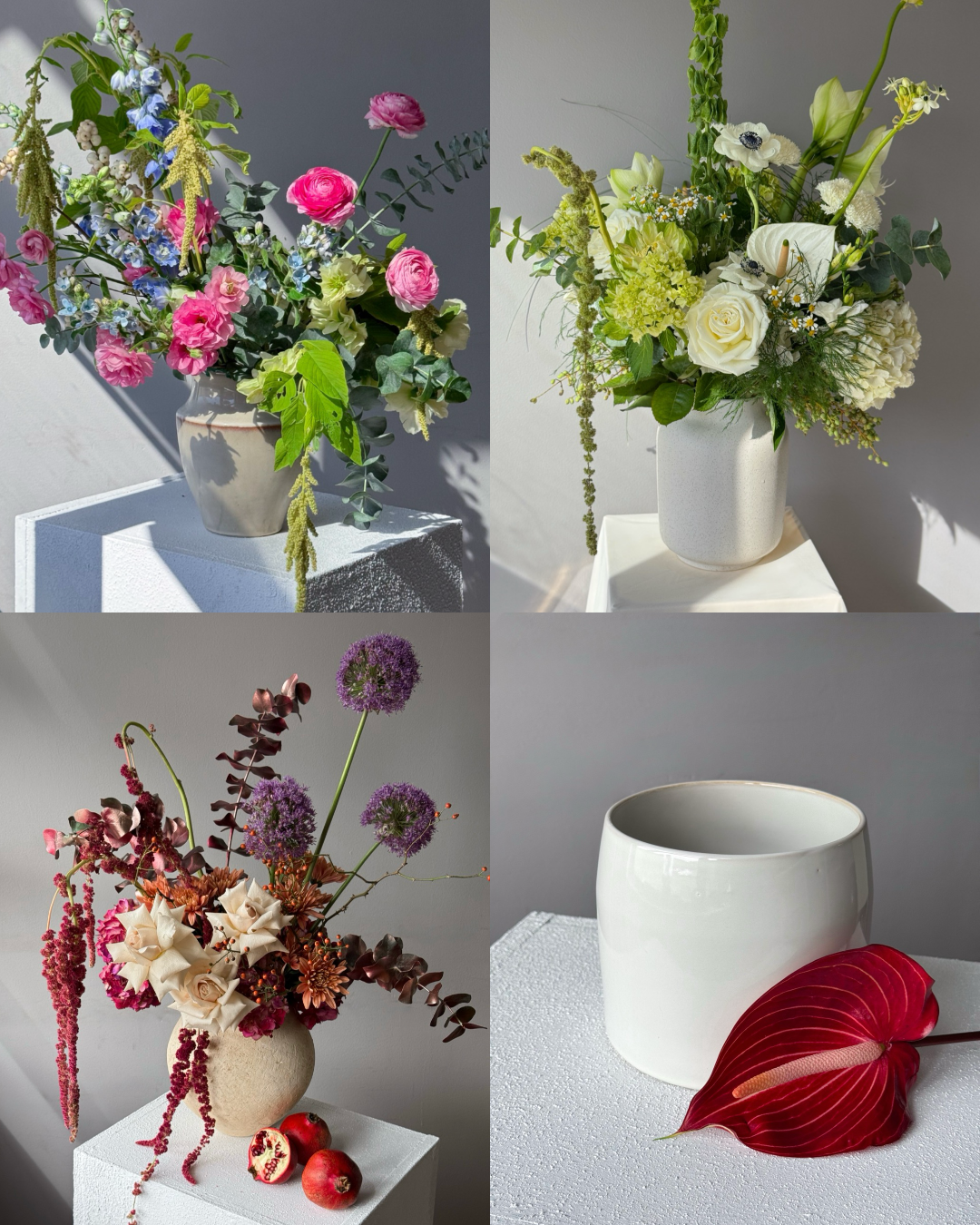 Ceramic Vase — Selected to Match Your Subscription Bouquet - All Me Flowers
