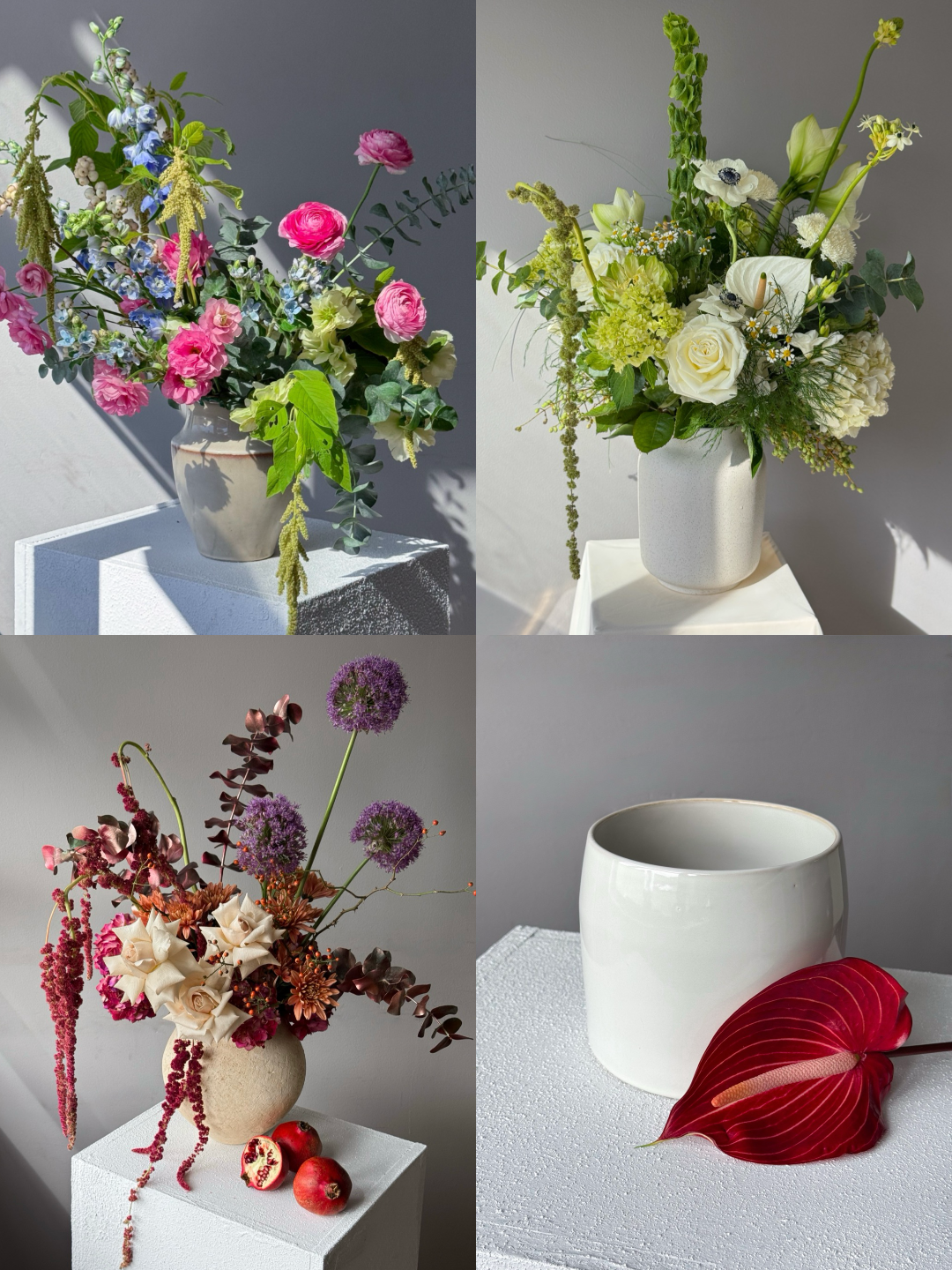 Ceramic Vase — Selected to Match Your Subscription Bouquet - All Me Flowers