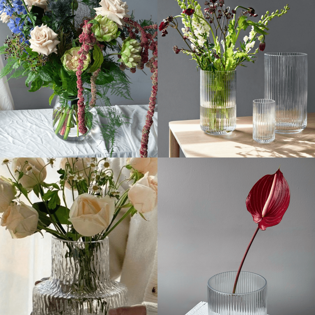 Clear Glass Vase — Selected to Match Your Bouquet - All Me Flowers