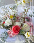 Flow Bouquet “Blush” - roses, ranunculuses, seasonal flowers - All Me Flowers