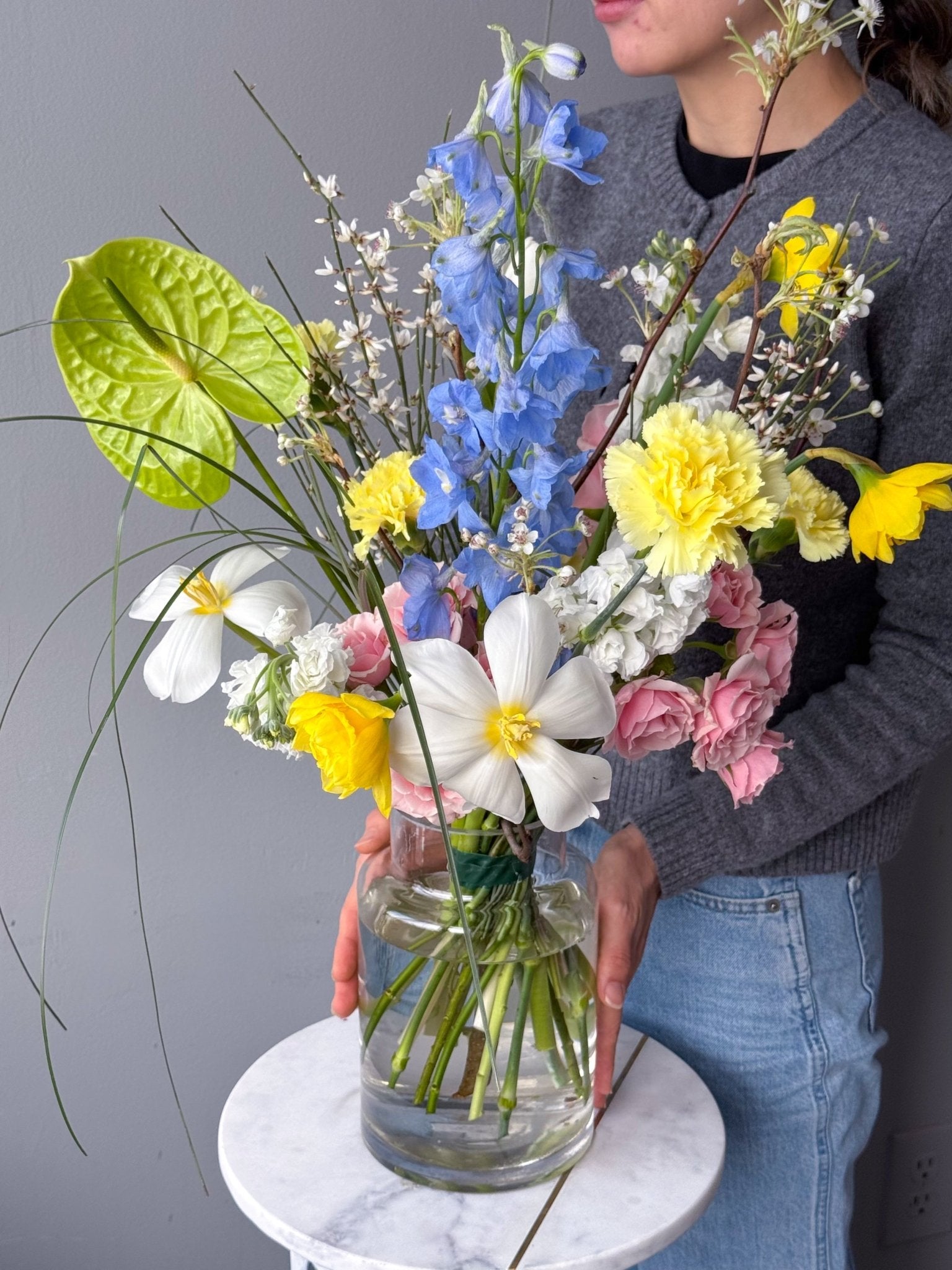 Flow Bouquet “Festival” - roses, mums, seasonal flowers - All Me Flowers