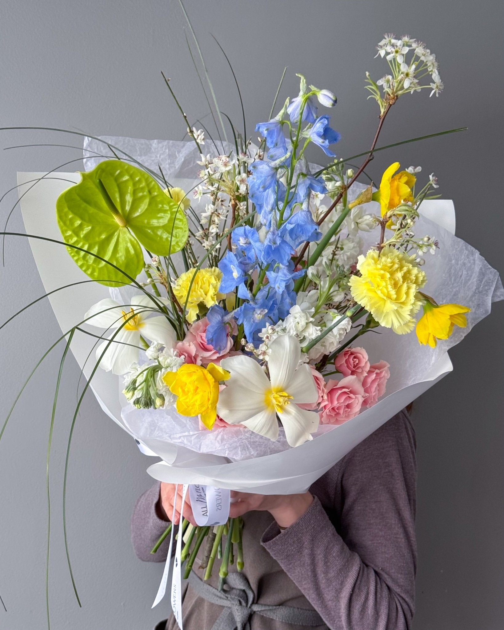 Flow Bouquet “Festival” - roses, mums, seasonal flowers - All Me Flowers
