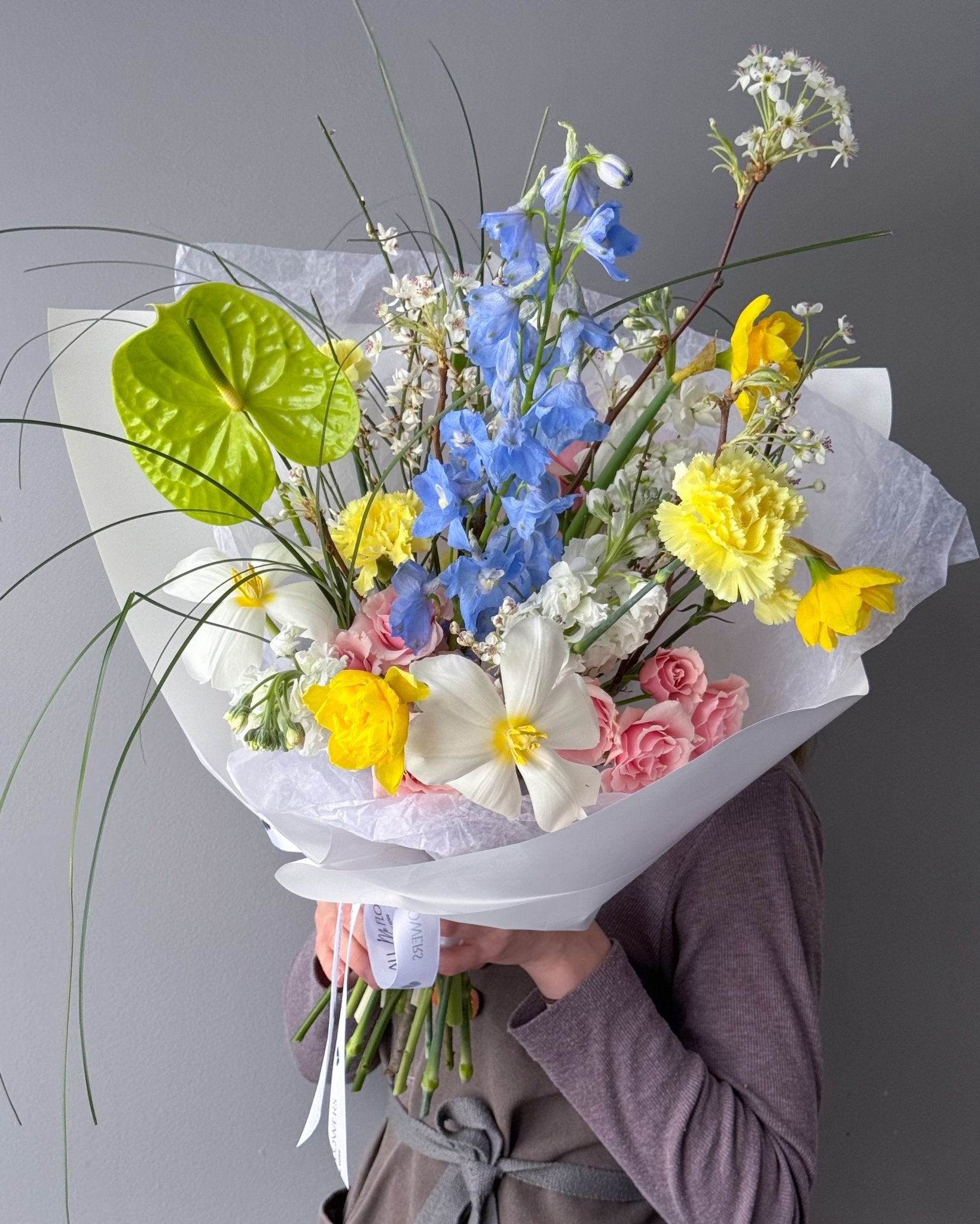 Flow Bouquet “Festival” - roses, mums, seasonal flowers - All Me Flowers