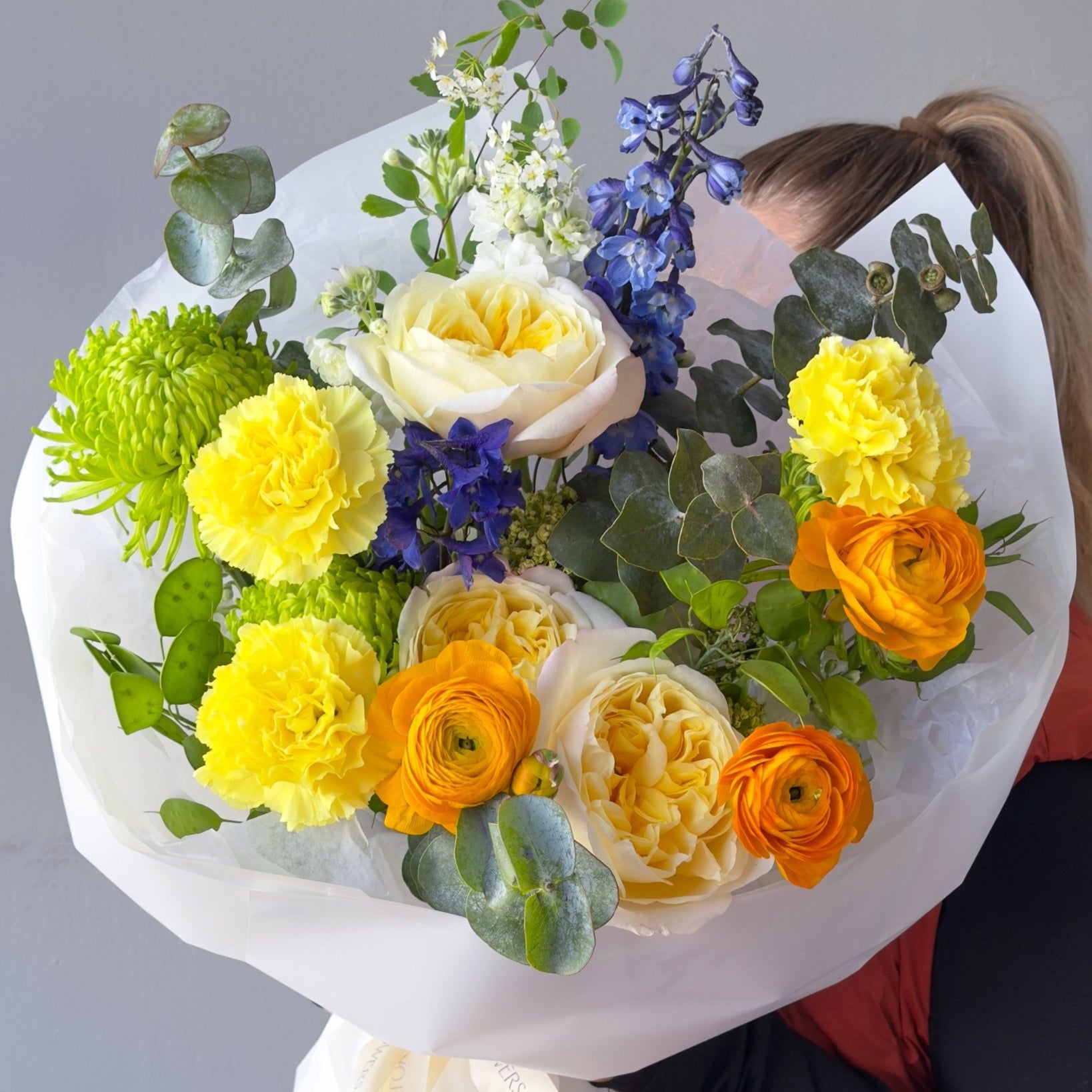 Flow Bouquet “Festival” - roses, mums, seasonal flowers - All Me Flowers