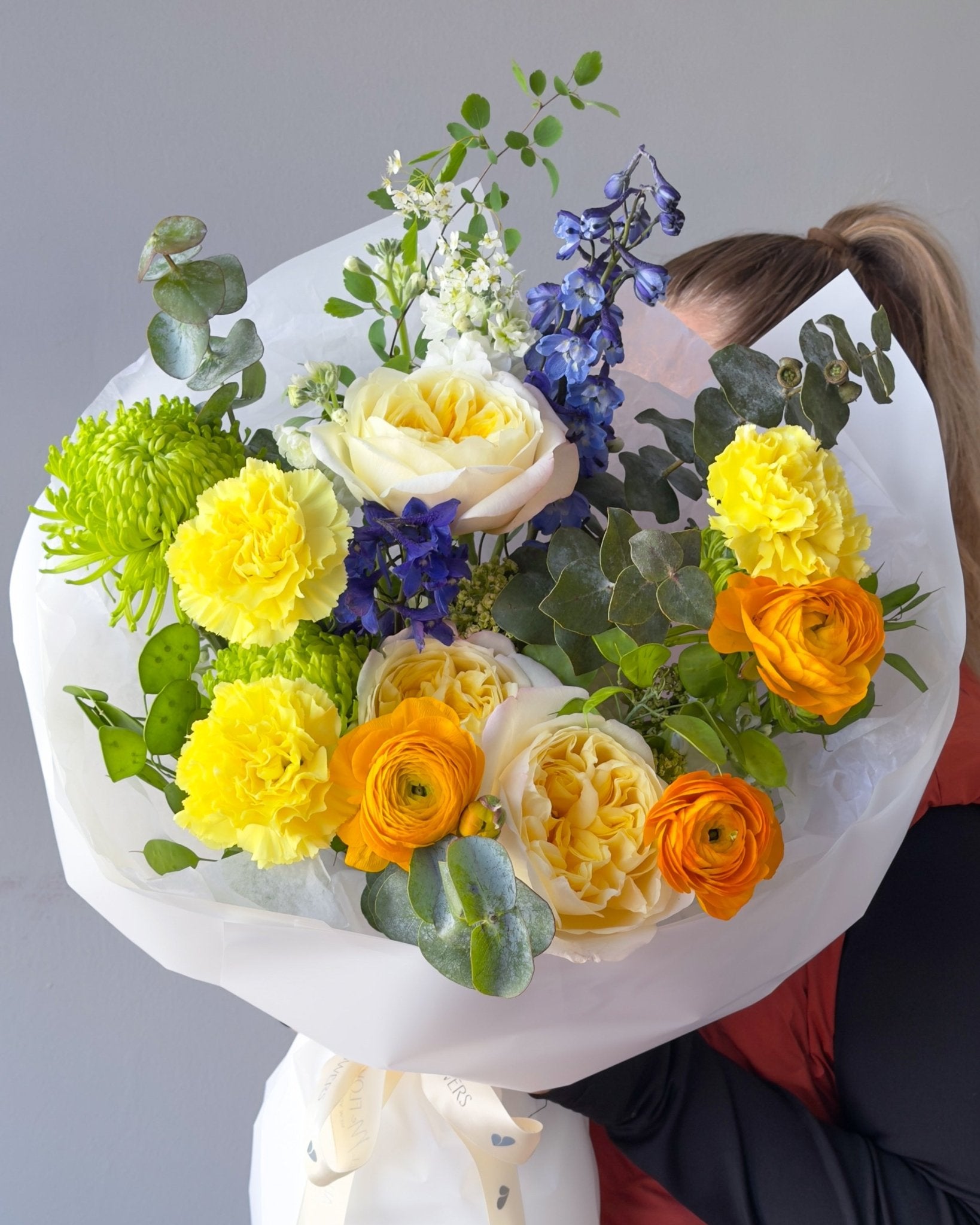 Flow Bouquet “Festival” - roses, mums, seasonal flowers - All Me Flowers