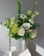 Green & White Flower Subscription - elegant seasonal blooms - All Me Flowers