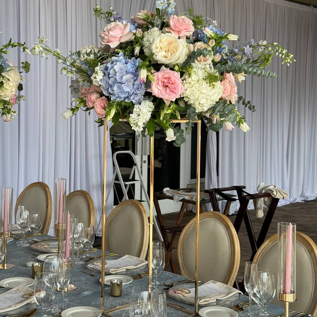 High Centerpieces - each centerpiece suits tables for up to 6 guests - All Me Flowers