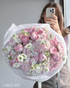 Round Bouquet “Blush” - roses, ranunculuses, hydrangeas, seasonal flowers - All Me Flowers