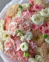 Round Bouquet “Blush” - roses, ranunculuses, hydrangeas, seasonal flowers - All Me Flowers