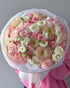 Round Bouquet “Blush” - roses, ranunculuses, hydrangeas, seasonal flowers - All Me Flowers