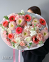 Round Bouquet “Cotton” - roses, hydrangeas, seasonal flowers - All Me Flowers