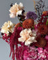 Vase Arrangement “Amber” - hydrangeas, roses, seasonal flowers, vase included - All Me Flowers