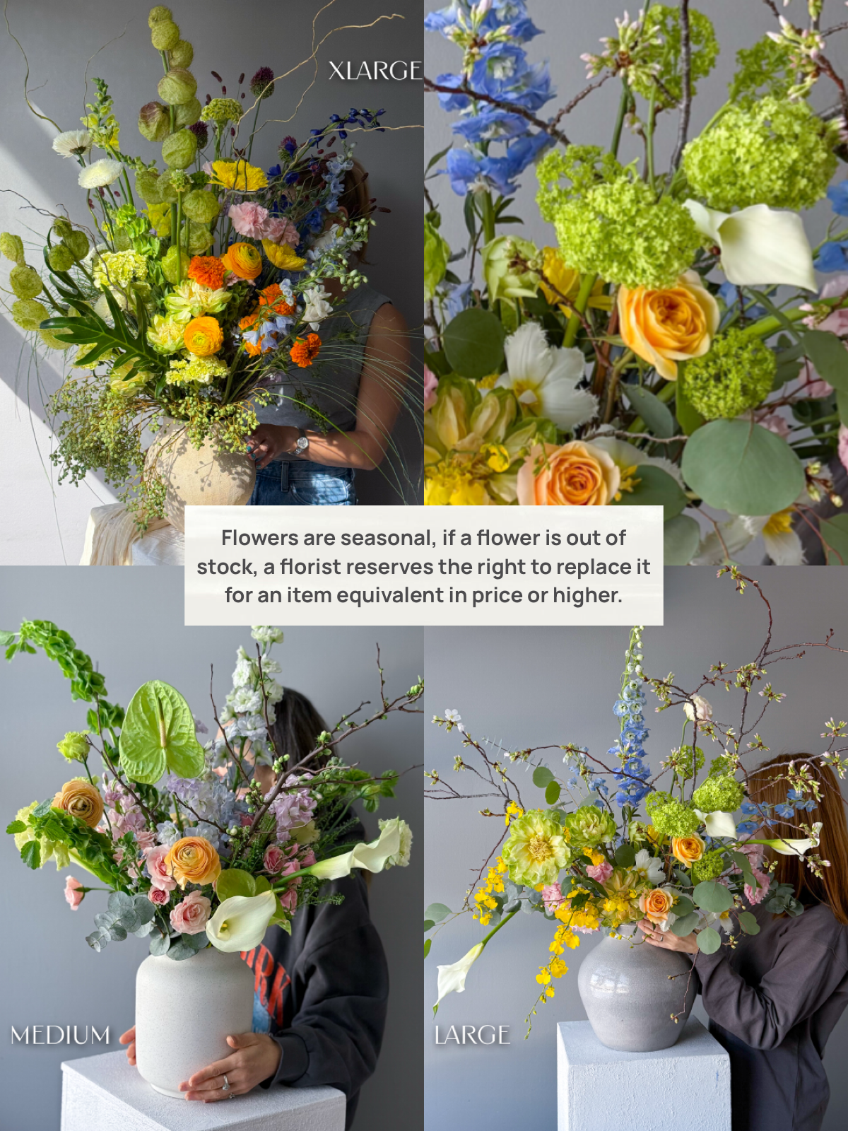 Vase Arrangement “Festival” - roses, mums, seasonal flowers, vase included - All Me Flowers