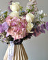Vase Arrangement “Lavender Blush” - garden roses, seasonal flowers - All Me Flowers