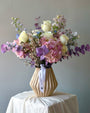 Vase Arrangement “Lavender Blush” - garden roses, seasonal flowers - All Me Flowers