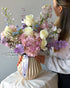 Vase Arrangement “Lavender Blush” - garden roses, seasonal flowers - All Me Flowers