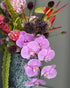 Vase Arrangement “Orchid Bloom” - orchids, anthuriums, birds of paradise, vase included - All Me Flowers