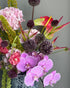 Vase Arrangement “Orchid Bloom” - orchids, anthuriums, birds of paradise, vase included - All Me Flowers