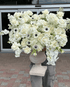 Vase Arrangement “Serene Aura” - orchids, roses, anemones, vase included - All Me Flowers