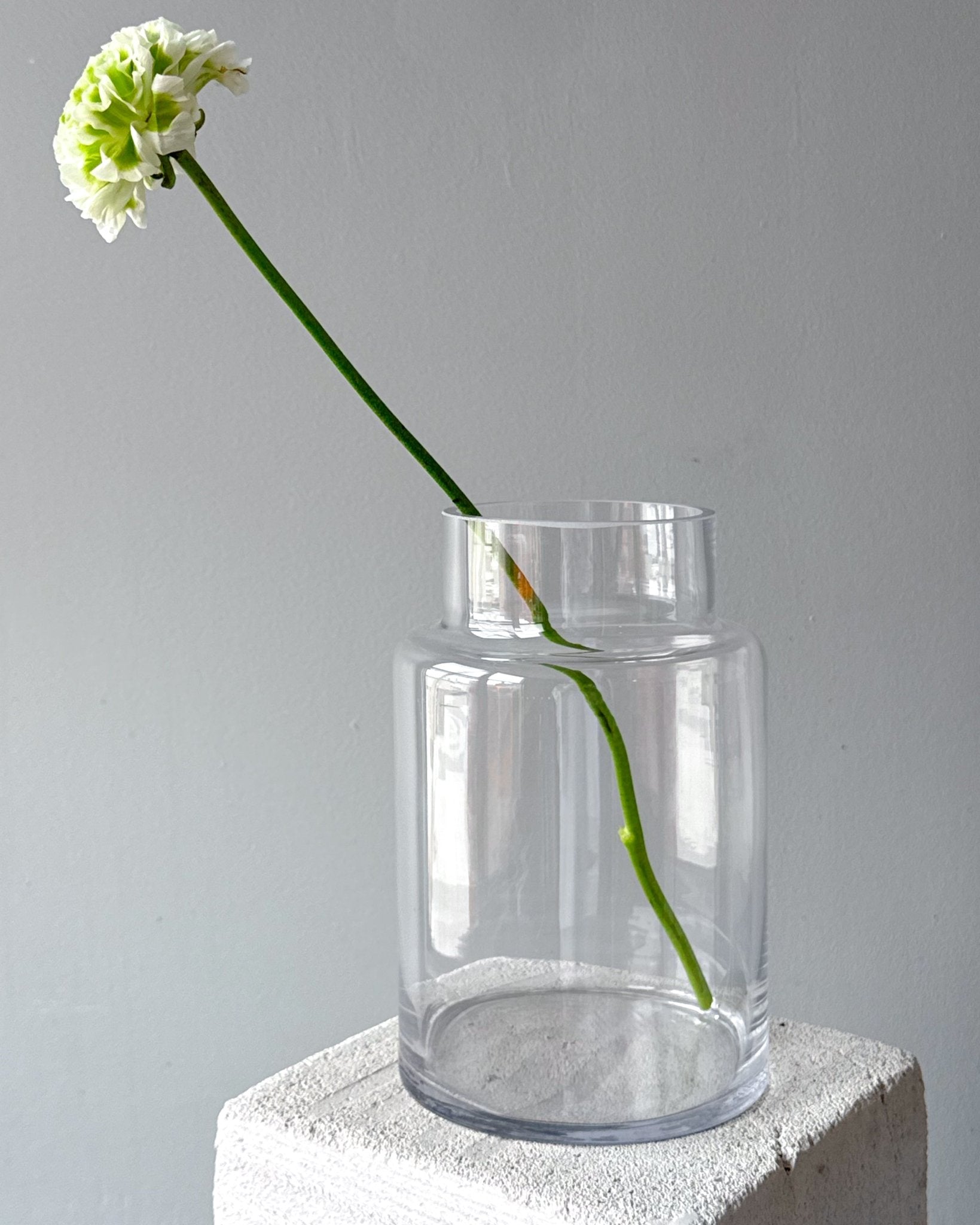 Vase N.3 - clear glass vase - All Me Flowers