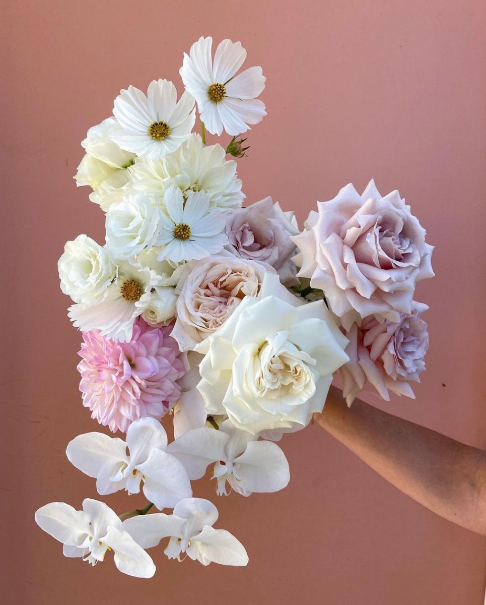 Wedding Bouquet “Aurora” - roses, orchids, seasonal flowers - All Me Flowers