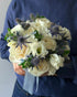 Wedding Bouquet “Frost” - roses, lisianthus, seasonal flowers - All Me Flowers