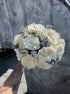 Wedding Bouquet “Frosted Bloom” - white roses - All Me Flowers