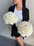 Wedding Bouquet "Ivory" - white roses - All Me Flowers