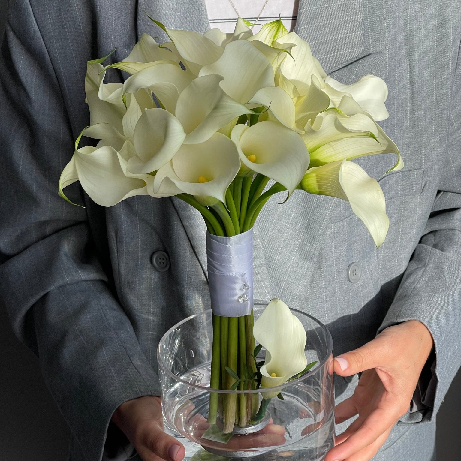 Wedding Bouquet “Muse” - calla lillies - All Me Flowers